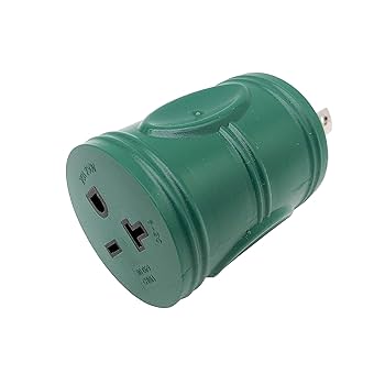 MI→6 Parkworld 60684 NEMA L6-30P to 6-20R Adapter, Twist Lock L6